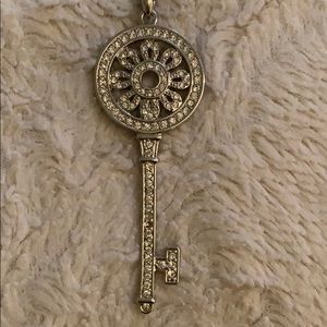 Silver key necklace
